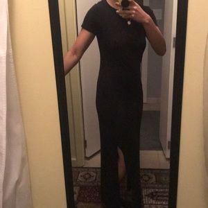 Black maxi dress